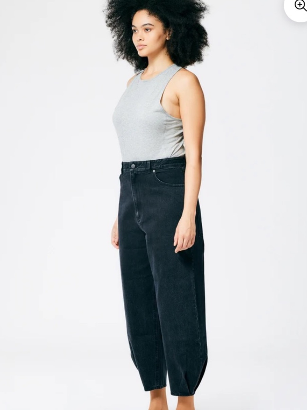 Tibi Black Denim Brancusi Jean - Picture 2 of 11
